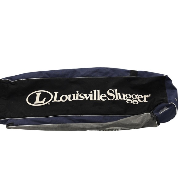 Louisville Slugger TPX Locker Baseball Bag Navy Blue Silver Large Good Equipment - Picture 6 of 8